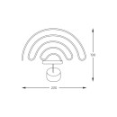 Zuma Line 003064-027942 LED asztali lámpa RAINBOW integrált LED forrás