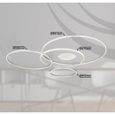 Globo 48466-70A LED mennyezetre szerelhető lámpa INVERTINA  | 70W integrált LED forrás | 4599lm | 2700-6500K