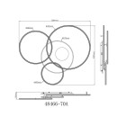 Globo 48466-70A LED mennyezetre szerelhető lámpa INVERTINA  | 70W integrált LED forrás | 4599lm | 2700-6500K