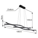 Globo 67206H LED mennyezeti függőlámpa GERONIMO  | 35W integrált LED forrás | 1270lm | 3000K