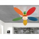Globo 03180 ventilátoros mennyezeti lámpa Wade 1x60W | E14 - húzókapcsolóval /lánccal/