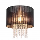 Globo 15099 mennyezeti függőlámpa Pyra 1x60W | E27 - fekete