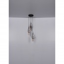 Globo 15353-3H mennyezeti függőlámpa Gijon 3x40W | E14 - fekete