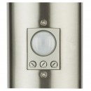 Globo 3159S kerti oszloplámpa mozgásérzékelővel Boston 1x60W | E27 | IP44 - rozsdamentes acél, opál