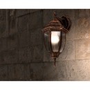 Globo 31711 kültéri fali lámpa Nyx I 1x60W | E27 | IP44 - fekete és aranyszínű