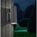 Globo 32028-2 LED kültéri fali lámpa Gantar 2x5W | GU10 | 600 lm | 3000K | IP44 - szürke