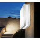 Globo 32208 kültéri mennyezeti lámpa Creek 1x20W | E27 LED | IP44 - rozsdamentes acél, opál