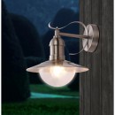Globo 3270 kültéri fali lámpa Mixed 1x60W | E27 | IP44 - rozsdamentes acél, üveg