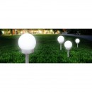 Globo 33770-3 LED kültéri napelemes lámpa Solar 1x0,06W | IP44 - leszúrható, 3 db-os készlet, fehér, ezüst