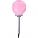 Globo 33793 LED napelemes kerti oszloplámpa Solarn 4x0,06W | IP44 | RGB - behelyezéshez, színváltó, fehér és ezüst