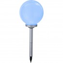 Globo 33793 LED napelemes kerti oszloplámpa Solarn 4x0,06W | IP44 | RGB - behelyezéshez, színváltó, fehér és ezüst