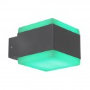 Globo 34173RGBSH LED kültéri fali lámpa Slice 1x15W | 3000-6500K | IP44 | RGB - szabályozható