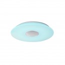 Globo 41329N LED mennyezeti lámpa Nicole 1x50W | 2600lm | 3000-6000K | RGB - Bluetooth, hangszóró, szabályozható, távirányító, színrögzítés, színváltó, fehér, opál