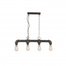 Globo 43000-4H mennyezeti spot függőlámpa Bayuda 4x60W | E27 - fekete, arany