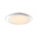 Globo 48365-60 LED mennyezeti lámpa Nicole 1x60W | 3300lm | 3000-6000K | RGB - csillogó effektus, szabályozható, színváltó, színrögzítés, távirányítás, éjszakai világítás, króm, opál