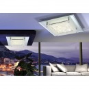Globo 49300 LED mennyezetre szerelhető lámpa Liana 1x12W | 1010lm | 4000K - króm, átlátszó kristály, szatén üveg