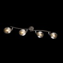 Globo 54347-4 mennyezeti csillár Isla 4x4W | E14 LED | 196lm | 3000K - izzók mellékelve, mozgatható kar, bronz