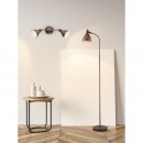 Globo 54647S állólámpa Giorgio 1x40W | E14 - mozgatható kar, kábelkapcsoló, barna