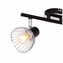 Globo 54815-2 mennyezeti vagy fali lámpa Fassa 2x40W | E14 - fekete, króm