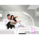 Globo 58278 LED asztali lámpa Tarron 1x5W | 280lm | 5500K | RGB - érintésszabályozó, megvilágított, talpazat, színrögzítés, fehér