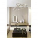 Globo 67038-64 LED függőlámpa Marilyn I 1x64W | 3632lm | 4000K - króm, átlátszó kristály