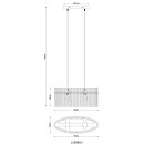 Globo GORLEY 15698H3 mennyezeti függőlámpa E27