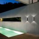 Ideal Lux 100388 kültéri fali lámpa Gun 2x35W|GU10 - fehér