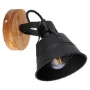 Globo 15466S-1 fali lámpa Günther 1x60W | E27 - fekete, fa