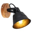 Globo 15466S-1 fali lámpa Günther 1x60W | E27 - fekete, fa