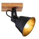 Globo 15466S-2 mennyezetre szerelhető spotlámpa Günther 2x60W | E27 - fekete fa
