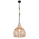 Globo 15671H mennyezeti függőlámpa Halia 1x60W | E27 - fekete, natúr