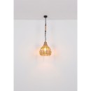 Globo 15671H mennyezeti függőlámpa Halia 1x60W | E27 - fekete, natúr