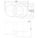 Globo 67193-55H LED mennyezeti függőlámpa Halli 1x55W | 1800lm | 2700-6000K- távirányítás, szabályozható, éjszakai üzemmód, memória funkció, opál, fekete