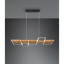 Trio 622910532 LED mennyezetre szerelhető lámpa Harper 1x42W | 5700lm | 3000K - szabályozható, Switch Dimmer, állítható magasság, fekete, fa