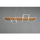 Trio 622910532 LED mennyezetre szerelhető lámpa Harper 1x42W | 5700lm | 3000K - szabályozható, Switch Dimmer, állítható magasság, fekete, fa