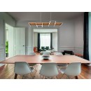 Trio 622910532 LED mennyezetre szerelhető lámpa Harper 1x42W | 5700lm | 3000K - szabályozható, Switch Dimmer, állítható magasság, fekete, fa