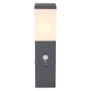 Globo 31730S kültéri fali lámpa mozgásérzékelővel Herri 1x15W | E27 LED | IP44 - antracit