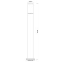 Globo 31732 kerti oszloplámpa Herri 1x15W | E27 LED | IP44 - antracit