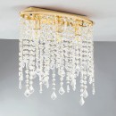 Luce Ambiente Design I-BREEZE/PL3 ORO mennyezetre szerelhető lámpa BREEZE | 3×60W E14 | aranyszínű