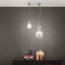 Luce Ambiente Design I-FELLINI-S30 mennyezeti függőlámpa FELLINI | 1×60W E27 | a kábelen | króm