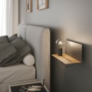 Luce Ambiente Design I-FLASH-AP NER fali lámpa FLASH | 1×60W E27 | kapcsolóval | fekete