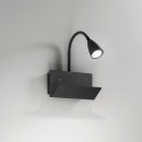 Luce Ambiente Design I-GULP-AP NER fali lámpa GULP GU10 | kapcsolóval | fekete