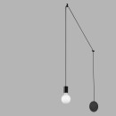 Luce Ambiente Design I-HABITAT-PL1 NER mennyezeti függőlámpa HABITAT | 1×60W E27 | fekete