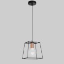 Luce Ambiente Design I-HARLEM-M-S1 mennyezeti függőlámpa HARLEM | 1×60W E27 | fekete