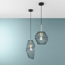 Luce Ambiente Design I-KIKO-S25 mennyezeti függőlámpa KIKO | 1×60W E27 | fekete | aranyszínű