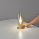 Luce Ambiente Design I-MAGIC-L-ORO asztali lámpa MAGIC | 1×60W E27 | kapcsolóval | aranyszínű