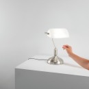 Luce Ambiente Design I-MARSHALL-L-BCO asztali lámpa MARSHALL | 1×60W E27 | kapcsolóval | fehér