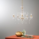 Luce Ambiente Design I-MONALISA/5 mennyezeti függőlámpa MONALISA | 5×60W E14 | aranyszínű