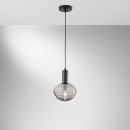 Luce Ambiente Design I-RIPPLE-S18-NER mennyezeti függőlámpa RIPPLE | 1×60W E27 | fekete