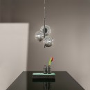 Luce Ambiente Design I-RIPPLE-S3-NER mennyezeti függőlámpa RIPPLE | 3×60W E27 | fekete